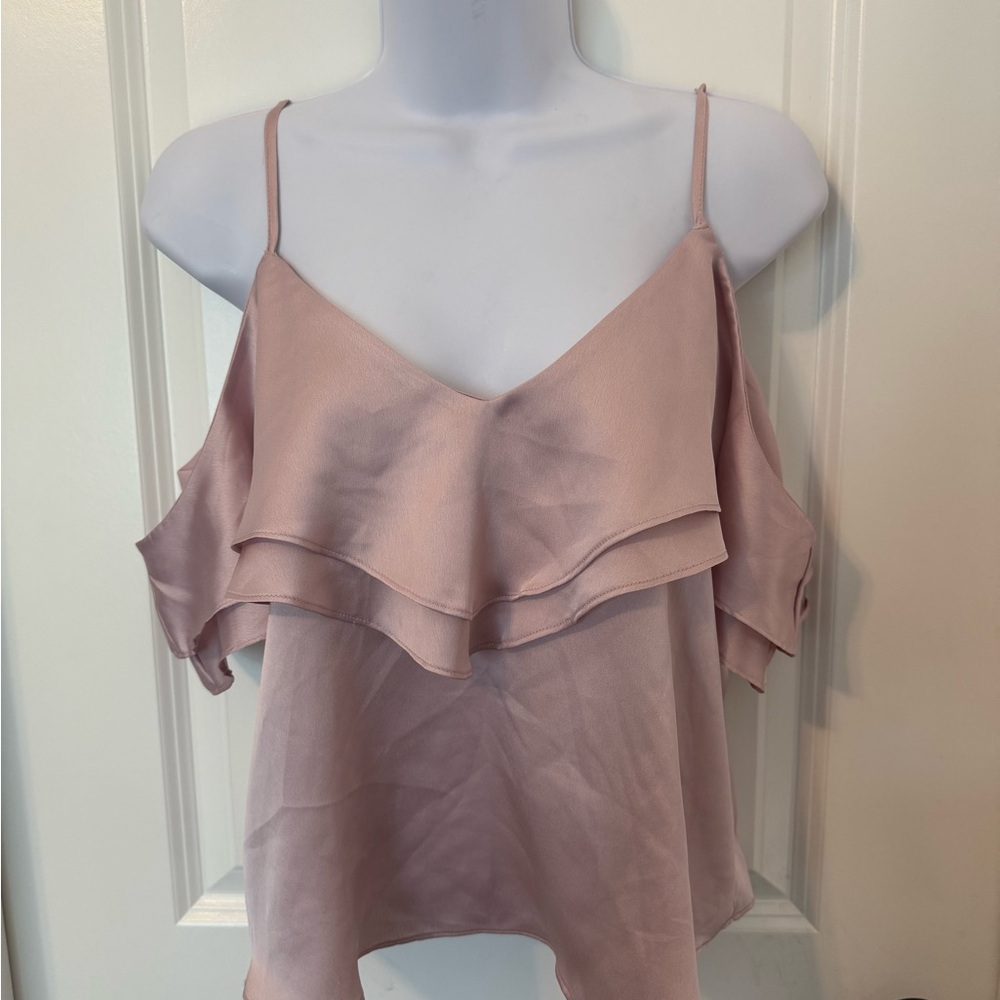 Forever 21 Ruffled Pink Sleeveless Camisole